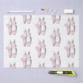 Ballerina Feet on Pointe #1 Lt Roze Tissuepapier (Craft)