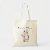 Ballerina Feet on Pointe #1 Lt Roze Tote Bag (Voorkant)