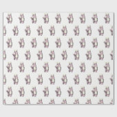 Ballerina Feet on Pointe #3 Lt Roze Cadeaupapier (Vlak)