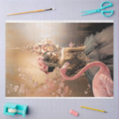 Ballerina & Flamingo Sprookje Fantasie, decoupage Tissuepapier (Craft)