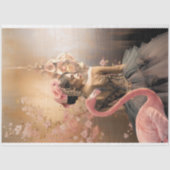 Ballerina & Flamingo Sprookje Fantasie, decoupage Tissuepapier (Voorkant)