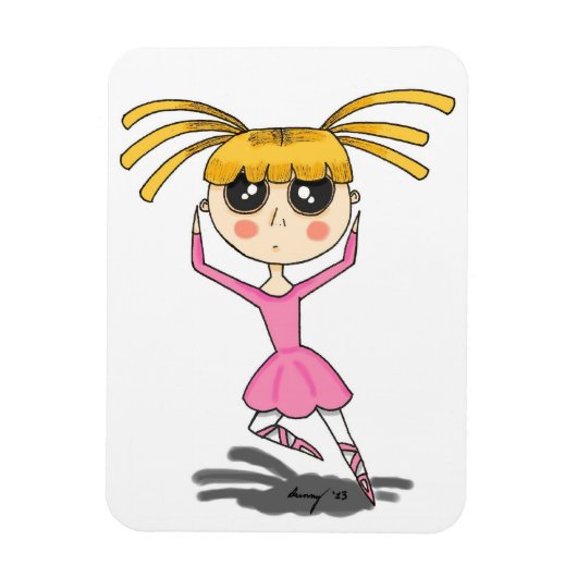 Ballerina Flexible Magnet Magneet (Verticaal)
