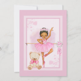 Ballerina flora uitnodiging