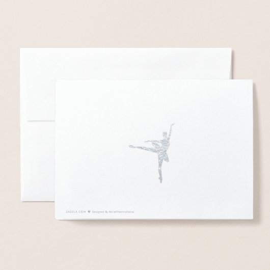 Ballerina Folie Kaarten (Met envelop)
