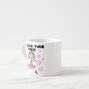 Ballerina Follow Your Toes T-shirts en cadeaus Espresso Kop