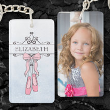 Ballerina-foto-sleutelhanger | Schattig balletcade