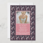 Ballerina Fotouitnodiging Kaart (Voorkant)