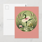 Ballerina Frog Briefkaart (Voorkant / Achterkant)