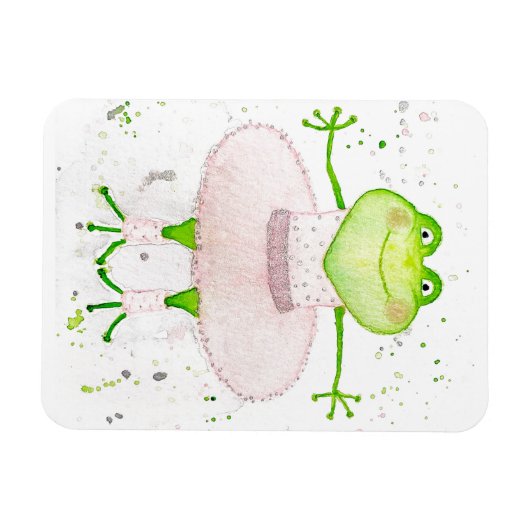 Ballerina Frog Magneet (Horizontaal)