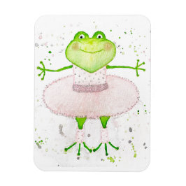 Ballerina Frog Magneet