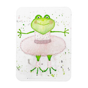 Ballerina Frog Magneet