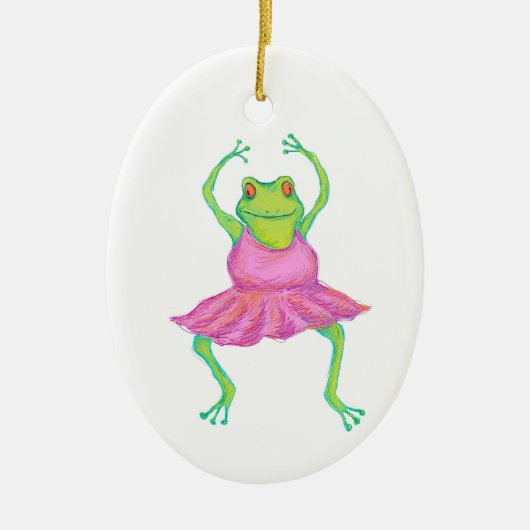 Ballerina Frog Ornament (Voorkant)