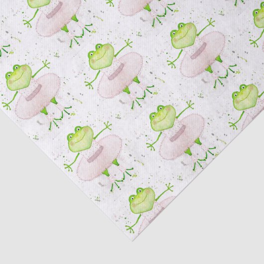Ballerina Frog Tissuepapier (Detail)