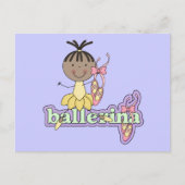 Ballerina - Gele T-shirts en Gifts Briefkaart (Voorkant)