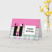 Ballerina - Gelukkige Verjaardag Kaart (Gele Bloem)