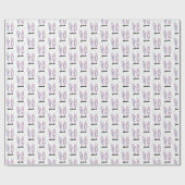 Ballerina gepersonaliseerd ballet cadeaupapier (Vlak)