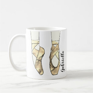 Ballerina gepersonaliseerd ballet koffiemok