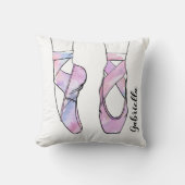Ballerina gepersonaliseerd ballet kussen (Voorkant)