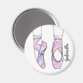 Ballerina gepersonaliseerd ballet magneet (Voorkant / Achterkant)