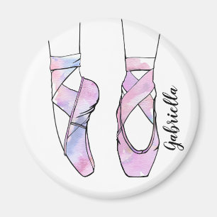 Ballerina gepersonaliseerd ballet magneet