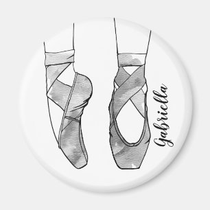 Ballerina gepersonaliseerd ballet magneet
