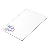 Ballerina gepersonaliseerd ballet notitieblok (Schuin)