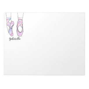 Ballerina gepersonaliseerd ballet notitieblok