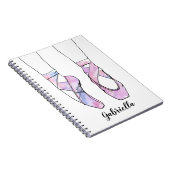 Ballerina gepersonaliseerd ballet notitieboek (Rechterzijde)