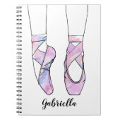 Ballerina gepersonaliseerd ballet notitieboek (Voorkant)