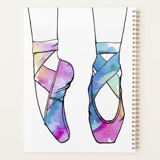 Ballerina gepersonaliseerd ballet planner (Achterkant)