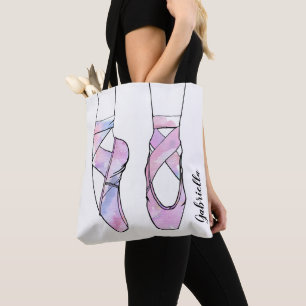 Ballerina gepersonaliseerd ballet tote bag