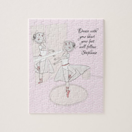 Ballerina Gepersonaliseerd Legpuzzel (Verticaal)