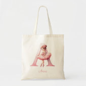 Ballerina Gepersonaliseerd Tote Bag (Voorkant)
