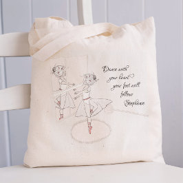 Ballerina Gepersonaliseerd Tote Bag