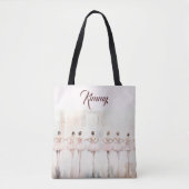 Ballerina gepersonaliseerde Canvas tas (Voorkant)