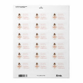 Ballerina Gepersonaliseerde Girly Boek Bord Naam L Etiket (Full Sheet)