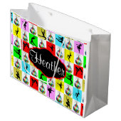  BALLERINA GEPERSONALISEERDE KERSTCADEAUTAS GROOT CADEAUZAKJE (Voorkant Gekanteld)