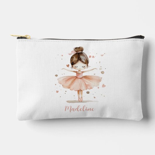 Ballerina gepersonaliseerde naam Girly Etui (Voorkant)