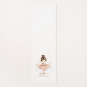 Ballerina gepersonaliseerde naam Girly Yogamat (Voorkant)