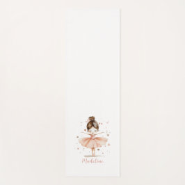 Ballerina gepersonaliseerde naam Girly Yogamat