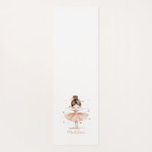 Ballerina gepersonaliseerde naam Girly Yogamat (Achterkant)