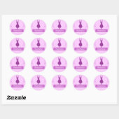 Ballerina gepersonaliseerde Stickers (Vel)
