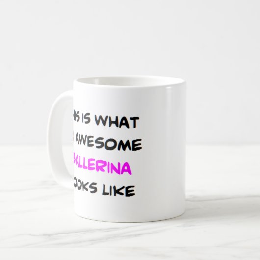 ballerina, geweldige koffiemok (Voorkant links)