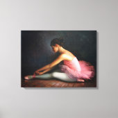Ballerina gewikkeld doek canvas afdruk (Voorkant)