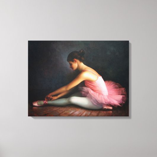Ballerina gewikkeld doek canvas afdruk (Voorkant)