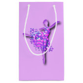 Ballerina Gift Bag Ballet Danser Vrouw Klein Cadeauzakje (Achterkant)