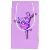 Ballerina Gift Bag Ballet Danser Vrouw Klein Cadeauzakje (Voorkant)