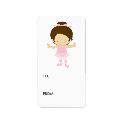 Ballerina Gift Label Labels (Voorkant)