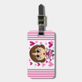 Ballerina Girl Bagagelabel (Voorkant verticaal)