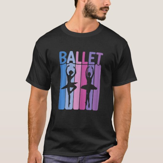 Ballerina Girl Ballet Barre Ballet Dancer Pointe S T-shirt (Voorkant)